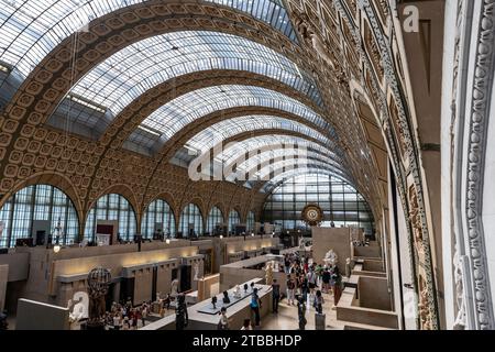 Musée d'Orsay à Paris, ancienne gare Banque D'Images