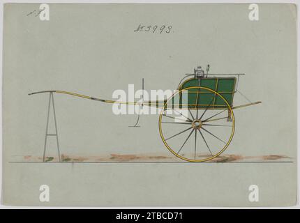 Conception pour chariot pour chien, non 3993 1923 par Brewster & Co. Banque D'Images