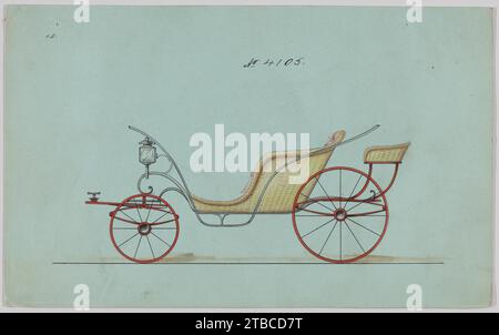 Design pour Pony Phaeton, non 4105 1923 par Brewster & Co. Banque D'Images