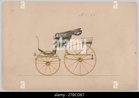 Design pour Pony Phaeton, non 4185 1923 par Brewster & Co. Banque D'Images