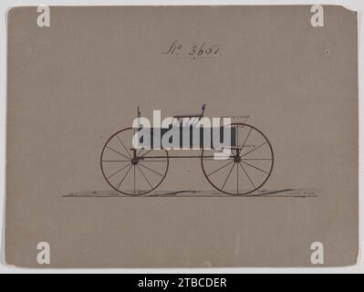 Conception pour T-Cart, non 3651 1923 par Brewster & Co. Banque D'Images