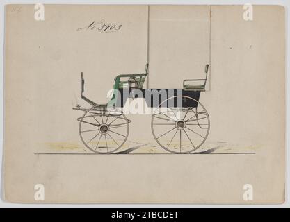 Conception pour T-Cart, non 3903 1923 par Brewster & Co. Banque D'Images