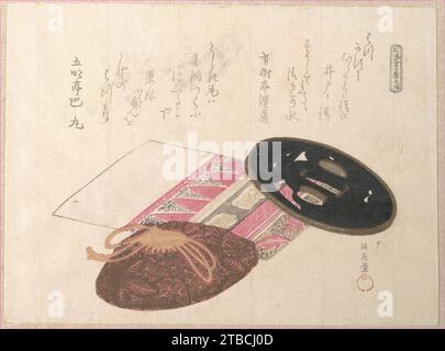 Tsuba (Sword Guard) et sacs 1929 par Kubo Shunman Banque D'Images