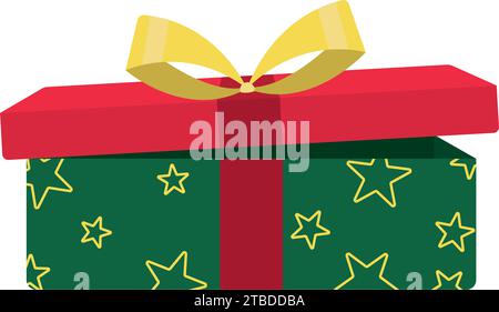 Vecteur d'icône de cadeau de noël coloré Illustration de Vecteur