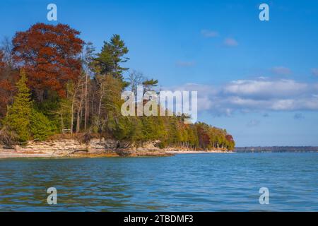 Door County Wisconsin est un paradis pour les pagayeurs et depuis que je vis ici, j'ai amplement l'occasion de sortir et de profiter de ce sport de style de vie actif Banque D'Images