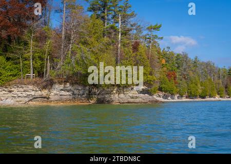 Door County Wisconsin est un paradis pour les pagayeurs et depuis que je vis ici, j'ai amplement l'occasion de sortir et de profiter de ce sport de style de vie actif Banque D'Images