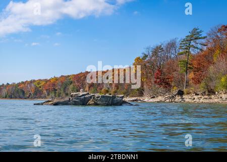 Door County Wisconsin est un paradis pour les pagayeurs et depuis que je vis ici, j'ai amplement l'occasion de sortir et de profiter de ce sport de style de vie actif Banque D'Images