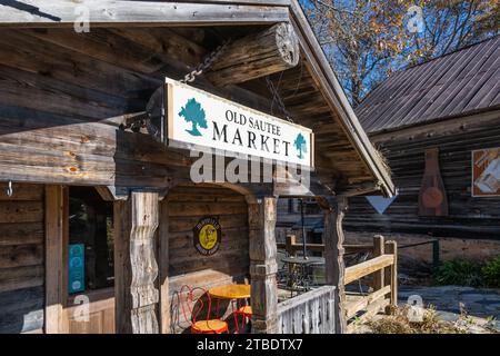 The Old Sautee Market & Deli, à côté du Old Sautee Store and Museum, à Sautee Nacoochee près de Helen, Géorgie. (ÉTATS-UNIS) Banque D'Images