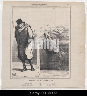 L'assemby à Versailles : en janvier hiver misérable !... En juin scélérat d'un été!... 1979 par honore Daumier Banque D'Images