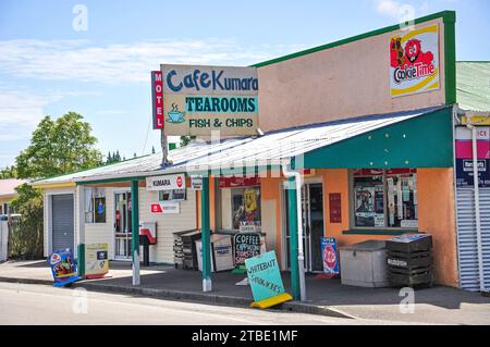 Kumara Tearooms, Seddon Street, Kumara, Westland District, West Coast, île du Sud, Nouvelle-Zélande Banque D'Images