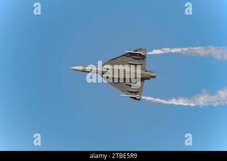 HAL Tejas au Dubai Air Show 2023 à Dubaï, Émirats arabes Unis Banque D'Images