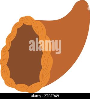 Vecteur d'icône de corne vide colorée isolée Illustration de Vecteur