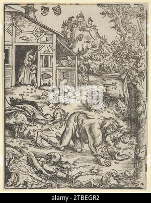 Le loup-garou ou le cannibale, Lucas Cranach l'ancien Photo Stock - Alamy