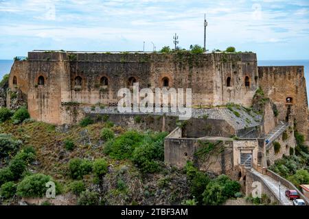 Château de Ruffo à Scilla - Italie Banque D'Images