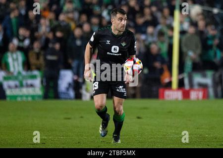 6 décembre 2023, Villanueva de la Serena, Espagne : SÉVILLE, ESPAGNE - 06 DÉCEMBRE : Sokratis Papastathopoulos du Real Betis contrôle le ballon lors du match de Copa del Rey entre CF Villanovense et Real Betis à l'Estadio Municipal le 06 décembre 2023 à Villanueva de la Serena, Espagne. (Image de crédit : © Jose Luis Contreras/DAX via ZUMA Press Wire) USAGE ÉDITORIAL SEULEMENT! Non destiné à UN USAGE commercial ! Banque D'Images