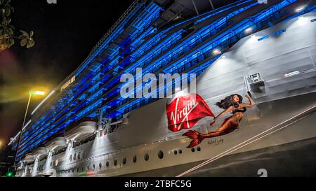 Virgin Voyagess' Resilient Lady Maiden Voyage à Sydney Banque D'Images