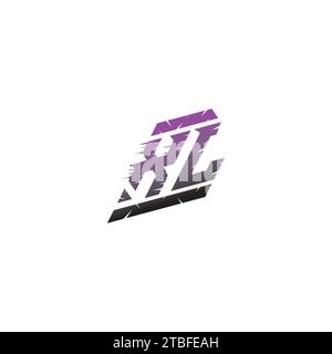 XL initial eSport logo idées d'inspiration pour l'équipe de jeu, youtube, Twitch Illustration de Vecteur