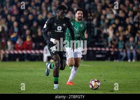 6 décembre 2023, Villanueva de la Serena, Espagne : SÉVILLE, ESPAGNE - 06 DÉCEMBRE : Assan Diao du Real Betis court avec le ballon lors du match de Copa del Rey entre CF Villanovense et Real Betis à l'Estadio Municipal le 06 décembre 2023 à Villanueva de la Serena, Espagne. (Image de crédit : © Jose Luis Contreras/DAX via ZUMA Press Wire) USAGE ÉDITORIAL SEULEMENT! Non destiné à UN USAGE commercial ! Banque D'Images