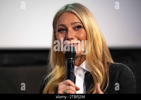 Jeddah, Arabie saoudite. 06 décembre 2023. L'actrice américaine Gwyneth Paltrow s'exprime lors d'une session "In conversation" à l'hôtel Ritz-Carlton de Jeddah, en Arabie Saoudite, le 6 décembre 2023, dans le cadre de la 3e édition du Red Sea film Festival. Photo Balkis Press/ABACAPRESS.COM crédit : Abaca Press/Alamy Live News Banque D'Images