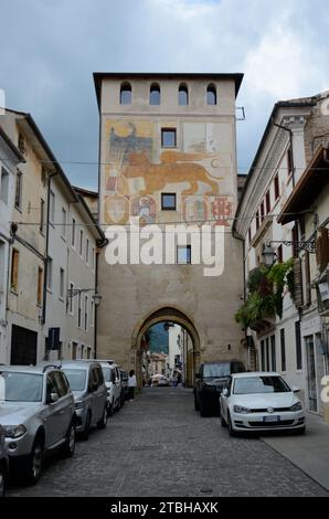 Bassano del Grappa, Vicence, Vénétie, Italie, Europe Banque D'Images