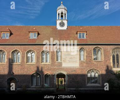 Old court, Queens 'College, Université de Cambridge, Angleterre. Banque D'Images