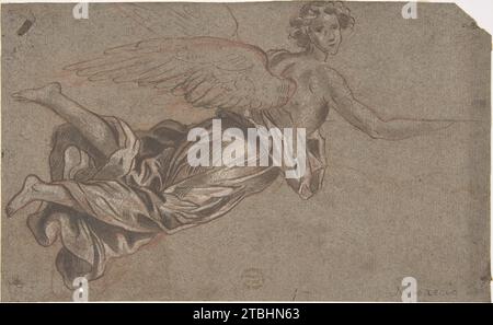 Flying Angel 1887 par Anonyme, Italien, 17e siècle Banque D'Images