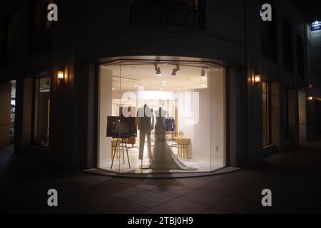 Exposition de magasin de mariée à Yokohama, Japon Banque D'Images