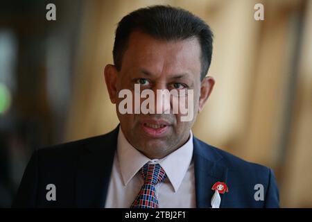 Édimbourg Écosse, Royaume-Uni 07 décembre 2023. Foysol Choudhury MSP au Parlement écossais. crédit sst/alamy live news Banque D'Images