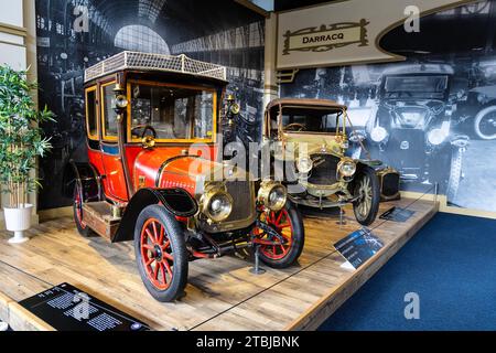 Français 1912 de Dion DE2 voiture ancienne avec carrosserie construite par Chabrol de Toulouse, Autoworld, Bruxelles, Belgique Banque D'Images