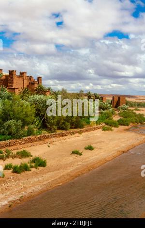 L'ancienne forteresse Kasbah Aid Ben Haddou. Maroc, Afrique du Nord Banque D'Images