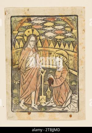 Christ apparaissant à Saint Mary Magdalen 1931 par Anonyme, allemand, 15e siècle Banque D'Images