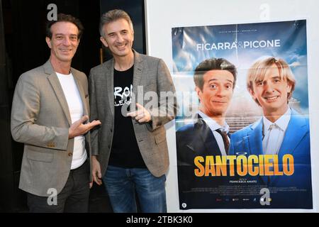 Naples, Italie. 07 décembre 2023. 'Cinema Metropolitan' (Na) 7/12/2023 Présentation du film 'Santocielo' sur la photo : Ficarra & Picone crédit : Agence photo indépendante/Alamy Live News Banque D'Images