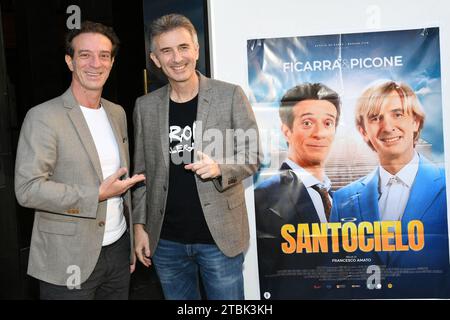 Naples, Italie. 07 décembre 2023. 'Cinema Metropolitan' (Na) 7/12/2023 Présentation du film 'Santocielo' sur la photo : Ficarra & Picone crédit : Agence photo indépendante/Alamy Live News Banque D'Images