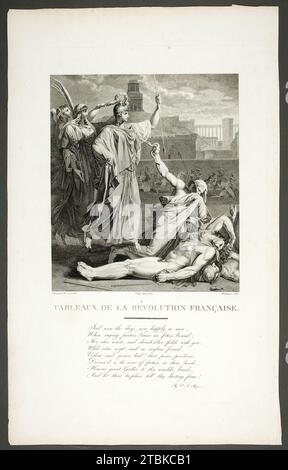 Frontispice des tableaux de la r&#xe9;volution fran&#xe7;aise, publié en 1804. Banque D'Images