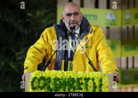 Le président de Coldiretti Campania, Ettore Bellelli a parlé à Naples au Coldiretti Village avec plus de 200 stands, dont 100 avec des produits typiques de la terre et d'autres spécialités italiennes Banque D'Images