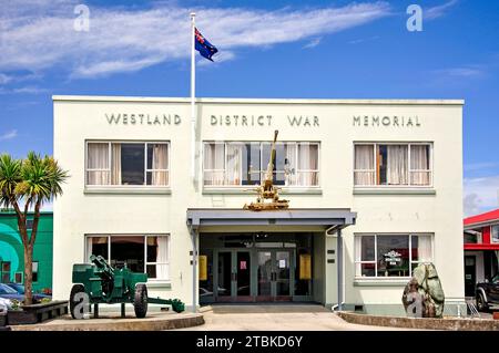 Westland District War Museum, Sewell Street, Hokitika, Westland District, Région de la côte ouest, île du Sud, Nouvelle-Zélande Banque D'Images