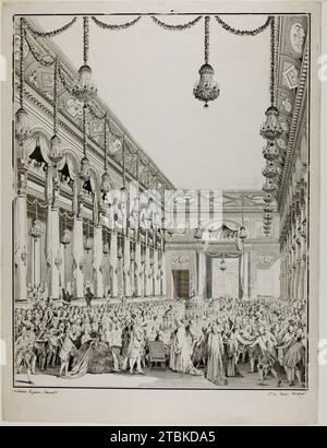 Fête royale, 1782. Banque D'Images