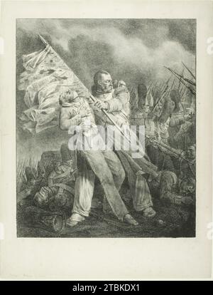 The Wounded Standard-Bearer, 1823&#x2013;35. Banque D'Images