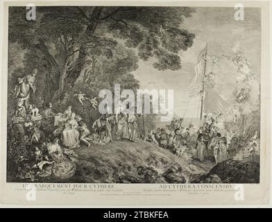Pèlerinage à l'île de Cythère, c. 1733. Banque D'Images