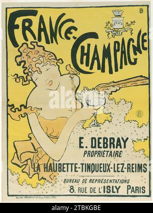 France-Champagne, 1889-91. Banque D'Images