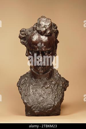 Victor-Henri Marquis de Rochefort-lu&#xe7;ay, avant 1897. Sculpture d'un écrivain, journaliste, dramaturge et homme politique français. Banque D'Images