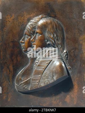 Friedrich Wilhelm III comme prince héritier avec son épouse Luise von Mecklenburg-Strelitz, avant 1797. Banque D'Images