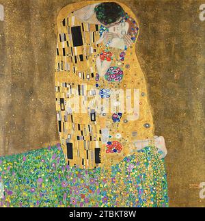 The Kiss (Lovers), 1908 (terminé en 1909) 1908 1908. Banque D'Images