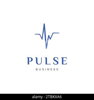 Inspiration du logo Pulse Icon Illustration de Vecteur