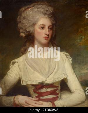 Portrait de Mlle Matilda Lockwood, 1784-1786. Mlle Lockwood s'assit pour son portrait à plusieurs reprises en mai 1784 et de nouveau en juin 1786. Banque D'Images