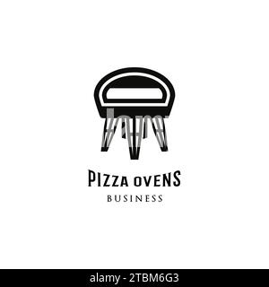 Electric Italian Pizza Ovens icône modèle de conception de logo Illustration de Vecteur