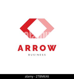 Inspiration de conception de logo d'icône de flèche Illustration de Vecteur