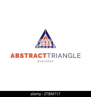 Motif logo icône triangle abstrait inspiré Illustration de Vecteur