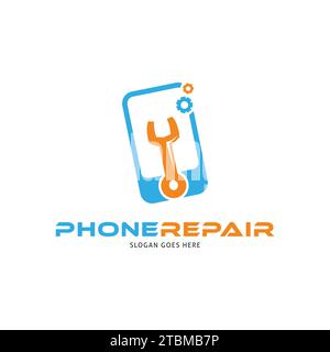 Icône de réparation de téléphone Vector logo modèle Illustration Design Illustration de Vecteur
