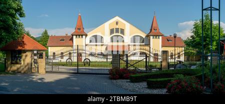 Le haras national à Topolcianky. Slovaquie. Le centre est connu comme étant l'un des centres d'élevage les plus importants de toute l'Europe Banque D'Images